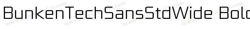 BunkenTechSansStdWide Bold字体转换